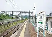 下り線ホーム（2022年5月）