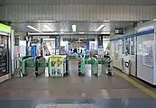 改札口（2022年1月）
