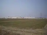 白山総合車両所遠景（2014年3月17日）