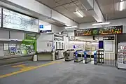 南口改札(2023年2月)