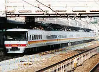 「スーパーくろしお」クロ380形（1992年 京都駅）