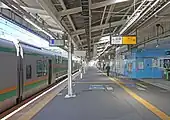 1番線ホーム（2022年6月）