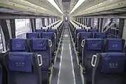 特急仕様への再改造をしたキハ185-9 車内（2016年）