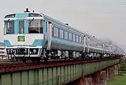 キハ185系気動車「うずしお」14号（お召し列車）（1993年 木太町駅付近）