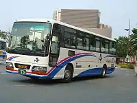 中国JRバス 641-2914運行開始時に新車として導入された車両で4列シート、トイレなし。