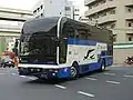 かつてドリーム福井号に運用されていたJRバス関東のボルボ・アステローペ（回送運転中）