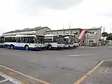 旧・宇都宮支店 車両待機スペース奥は事務所とピット