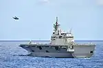 RIMPAC 2020に参加中の「いせ」