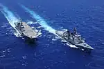 RIMPAC 2014に参加中の「きりしま」と「いせ」