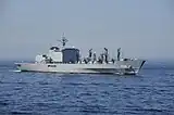 平成21年度 自衛隊観艦式予行における「ましゅう」