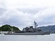 除籍後、舞鶴港の浮標に係留された「まつゆき」