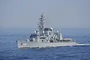 平成21年度観艦式予行における「せとゆき」