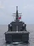 真艦尾から見た「うらが」