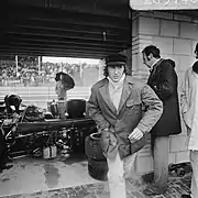 現役最終年。オランダGPガレージにて（1973年7月）
