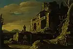 ヤーコプ・ピナス『メルクリウスとバットスのいる風景』1637年 スコットランド国立美術館所蔵