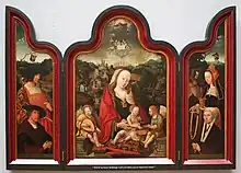 三連祭壇画アントワープ王立美術館蔵