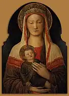 「聖母子像(1450)ウフィツィ美術館　蔵