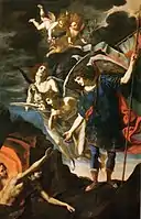 煉獄の魂を解放する大天使聖ミカエル　Chiesa dei Santi Michele e Gaetano