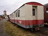 1992年まで行われた郵便輸送で使用された車両(WB 70)(2009年撮影)