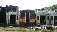チカウム移動後の8613F（廃車体）