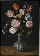 『花瓶の花』1609年-1615年頃 プラド美術館所蔵