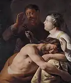 ヤン・リーフェンス『サムソンとデリラ』1630年から1635年の間 アムステルダム国立美術館所蔵