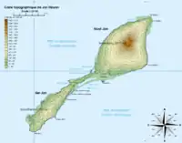 ヤンマイエン島の地図。