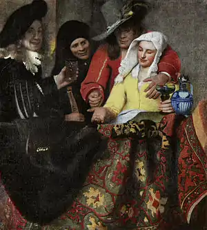 『取り持ち女』1656年。アルテ・マイスター絵画館(ドレスデン)。
