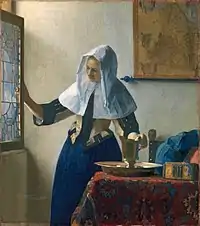 ヨハネス・フェルメール『水差しを持つ女』1662年–1663年頃