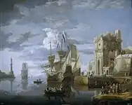 港の風景 (c.1640)  プラド美術館