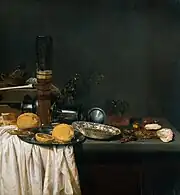 背の高いビールグラスのある静物画 (1647)アムステルダム国立美術館 蔵