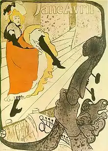 『ジャンヌ・アヴリル』"Jane Avril"1893年