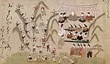 築嶋物語絵巻（部分） 16世紀