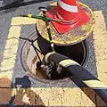 地下式消火栓の内部
