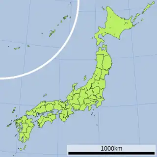東大寺の位置(日本内)