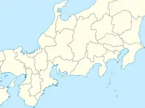 境界駅の位置(日本の本州中央部内)