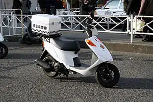 埼玉県警の交番用オートバイ スズキ・アドレス V125