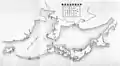 1936年（昭和11年）当時の「本邦定期航空路図」