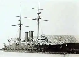 1906年に撮影された「香取」。