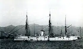 「大和堆」および「北大和堆」という地名の由来となった測量艦・大和。神戸港にて撮影。