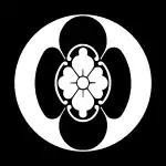 堀田家紋 (黒餅立ち木瓜)