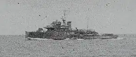 船団護衛中の「興津」 (1945年)