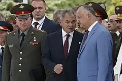 ロシアのセルゲイ・ショイグ国防大臣と（2019年8月23日）