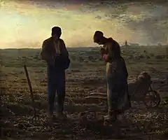 『晩鐘』（1857年）ミレー