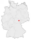 Lage von Jena in Deutschland