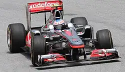 ジェンソン・バトンがドライブするMP4-262011年マレーシアGPにて