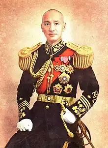 1940年代の中国陸海軍大元帥の礼服(蔣介石)