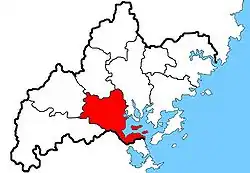 蕉城区の位置