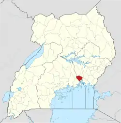 ジンジャ県の位置