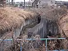 新池からの流路との合流点（2024年（令和6年）2月）
